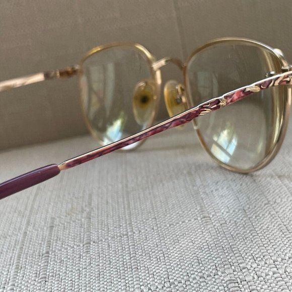 Vintage Laura Ashley Women Eyeglasses Frame LYDIA Gold Tone Glasses Made in Japa main image 12